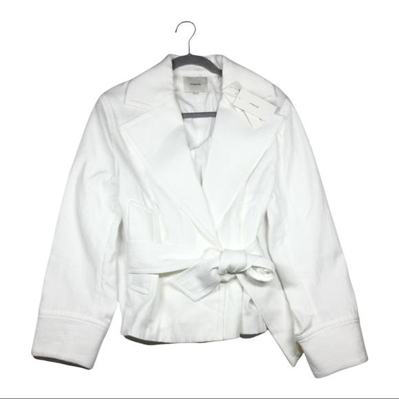 Vince Belted White Jacket - Picture 2 of 10